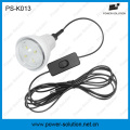 Qualified 4W Solar Panel 3PCS 1W SMD LED Bulbs Solar Kit Home Lighting with Phone Charging (PS-K013)